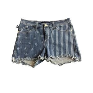 Rock & Rebublic Lolita stars & stripes denim cut off shorts